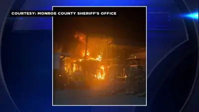 Several boats catch fire at marina near Key Largo; no injuries