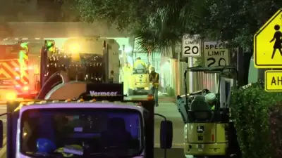 Crews work to repair ruptured gas line in Hialeah Gardens