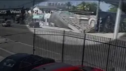 Near miss: Video shows Miami building partially collapses, narrowly missing car