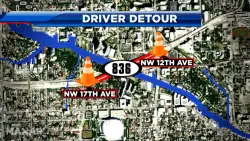 Section of SR 836 closing nightly for overhead work thru May 16